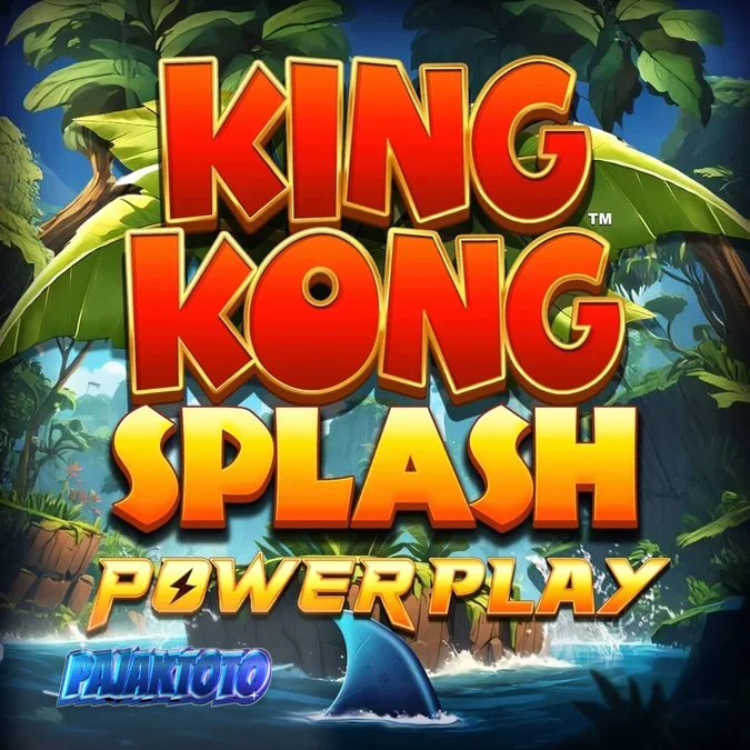Tampilan visual slot King Kong Splash Power Play dengan tema hutan tropis